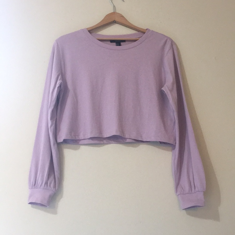 Forever 21 long sleeve crop top